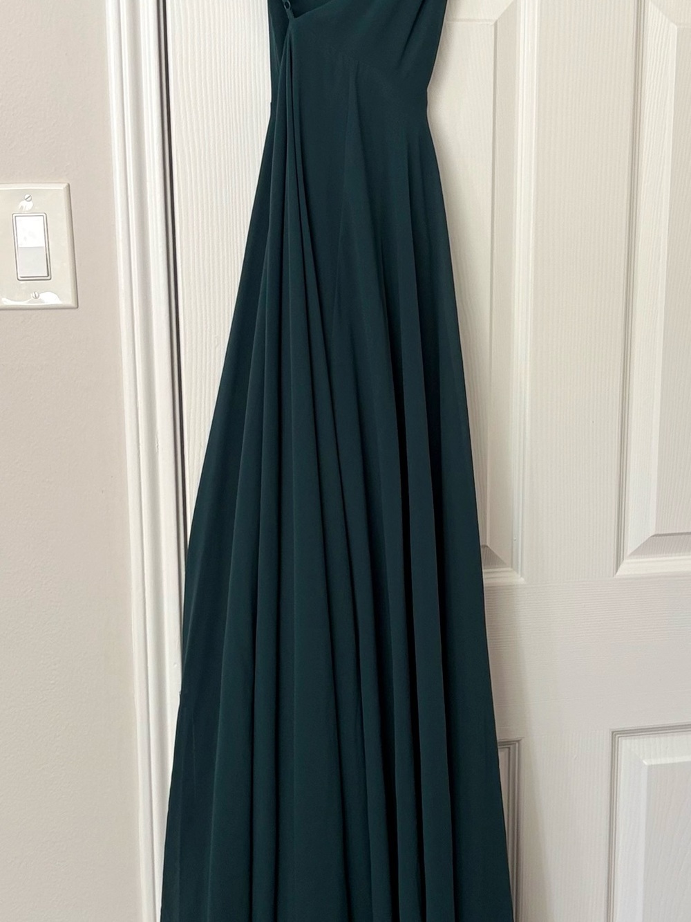 Lulu's Mythical Kind of Love Deep Green Backless Halter Maxi Dress Size Small - Picture 7 of 7
